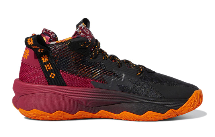 (GS) adidas Dame 8 J Black Red GW3862