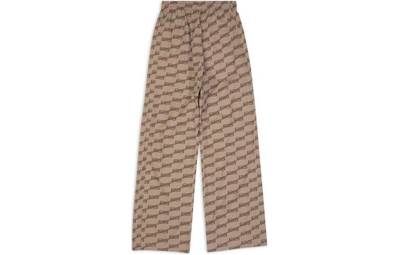 Balenciaga BB Monogram Tracksuit Pants 'Beige Brown' 704720TML369378