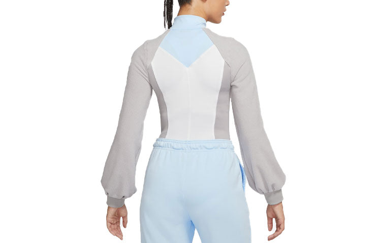 (WMNS) Air Jordan Cozy Girl Top 'Summit White Grey Blue' DJ2734-121