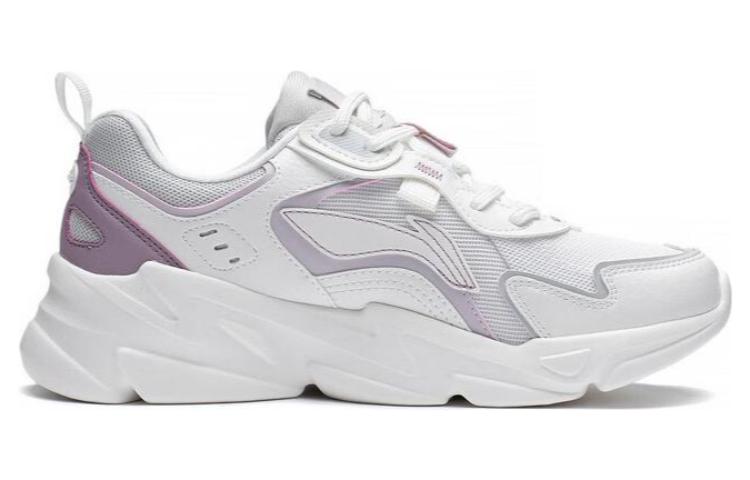 (WMNS) Li-Ning Yunhai 'White Grey Purple' AGCT154-1