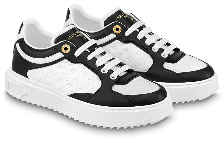 (WMNS) LOUIS VUITTON Time Out Sneakers 'White Mini monogram Black' 1ABUSJ