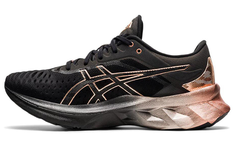 (WMNS) ASICS Novablast 'Black Rose Gold' 1012B014-001