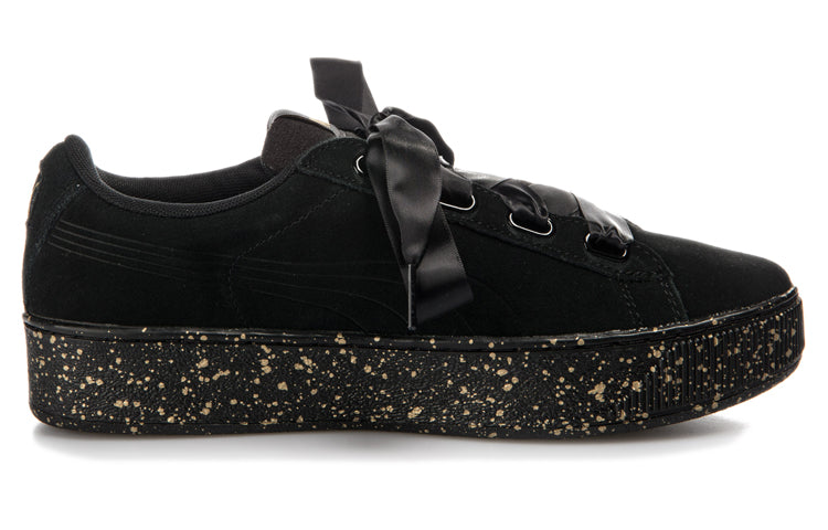 (WMNS) PUMA Vikky Platform Ribbon 'Black Gold' 366815-01