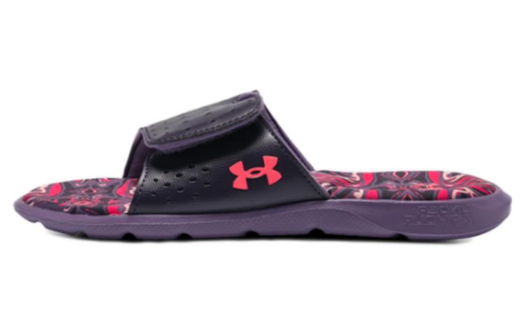 (WMNS) Under Armour Ignite Pro Graphic Footbed Slides 'Tux Purple Marble' 3026029-500