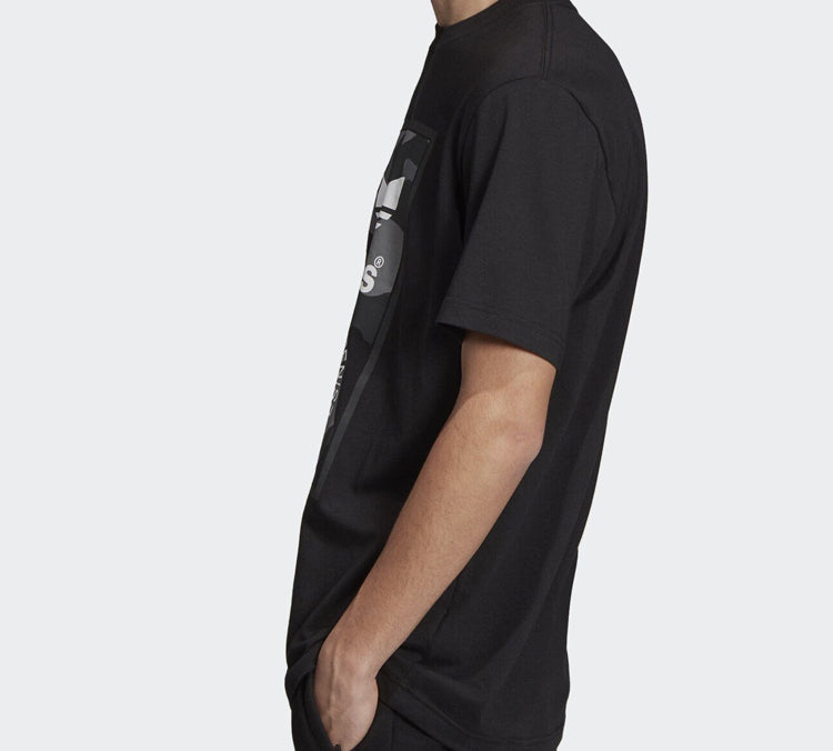 adidas originals Camouflage Printing Short Sleeve Black ED6965