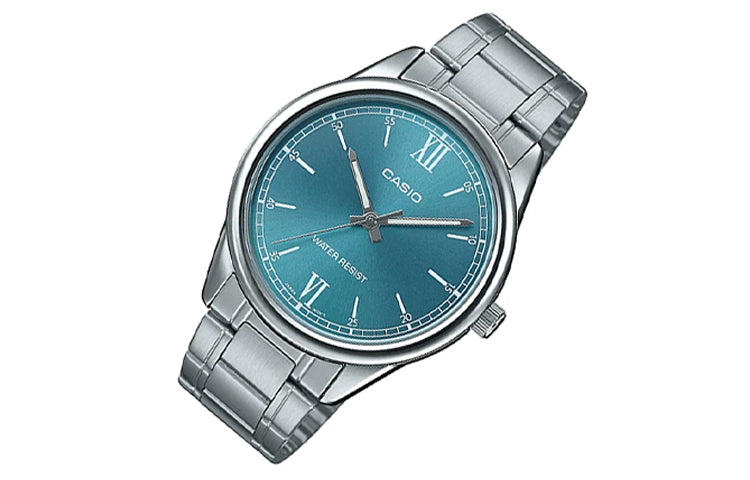 CASIO Quartz Waterproof Blue Dial Blue Dial Mens Blue Analog MTP-V005D-3B