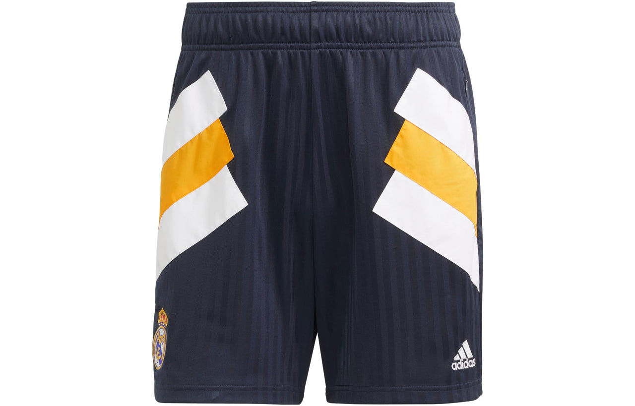 adidas Real Madrid Icon Shorts Asia Sizing 'Dark Navy' HT6457