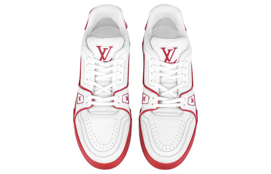 LOUIS VUITTON LV Trainers 'White with Red' 1AAGZO