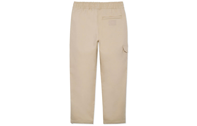 Li-Ning Wade x DFT Fleeced Straight Pants 'Khaki' AKXR589-2