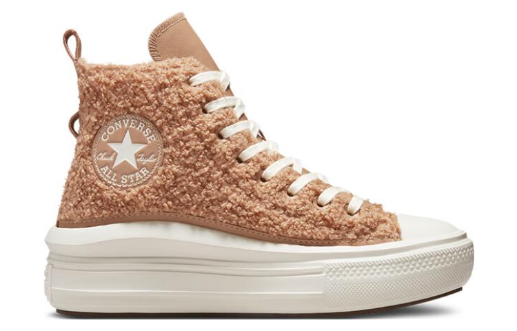 (WMNS) Converse Chuck Taylor All Star Move Platform High 'Sherpa - Champagne Tan' A04259C