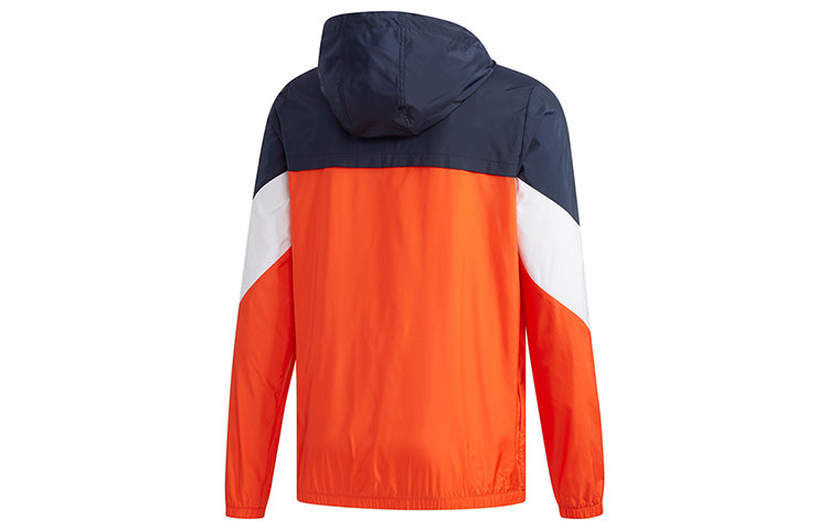adidas neo M CS RIS WB Colorblock Athleisure Casual Sports Jacket Orange FH6631