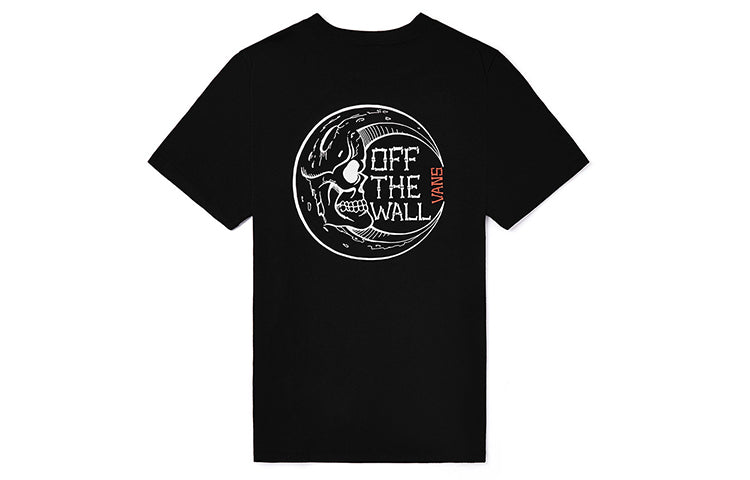 (WMNS) Vans Fallen Deep SS Skeleton Printing Short Sleeve Black VN0A4BRKBLK