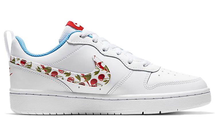 (GS) Nike Court Borough Low 2 'White Cherry' CJ2238-100