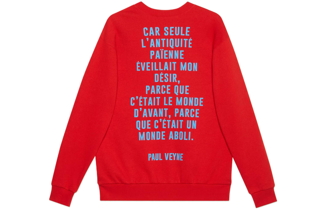 Gucci 'Humphrey Bogart' Print Sweatshirt 'Red' 623245-XJEN-86269
