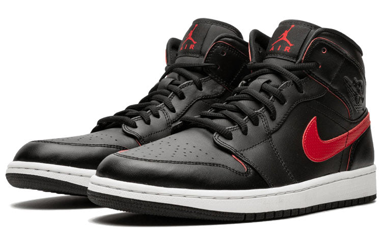 Air Jordan 1 Retro Mid 'Black Team Red' 554724-009