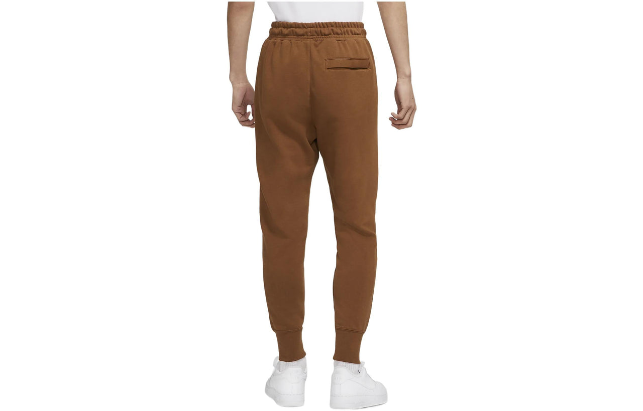 Men's Nike Knit Embroidered Sports Pants/Trousers/Joggers Brown DM5013-204