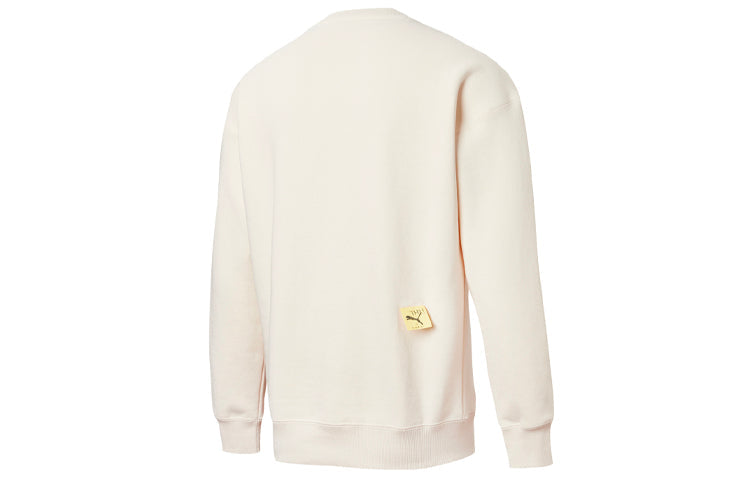 PUMA X Michael Lau Graphic Long Sleeve Crew Neck Sweater 'Beige' 530351-75
