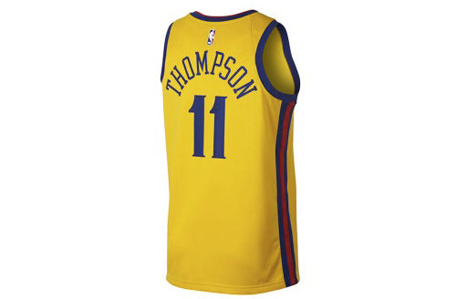 Nike NBA SW golden state warriors klay thompson Jersey Yellow 912101-730