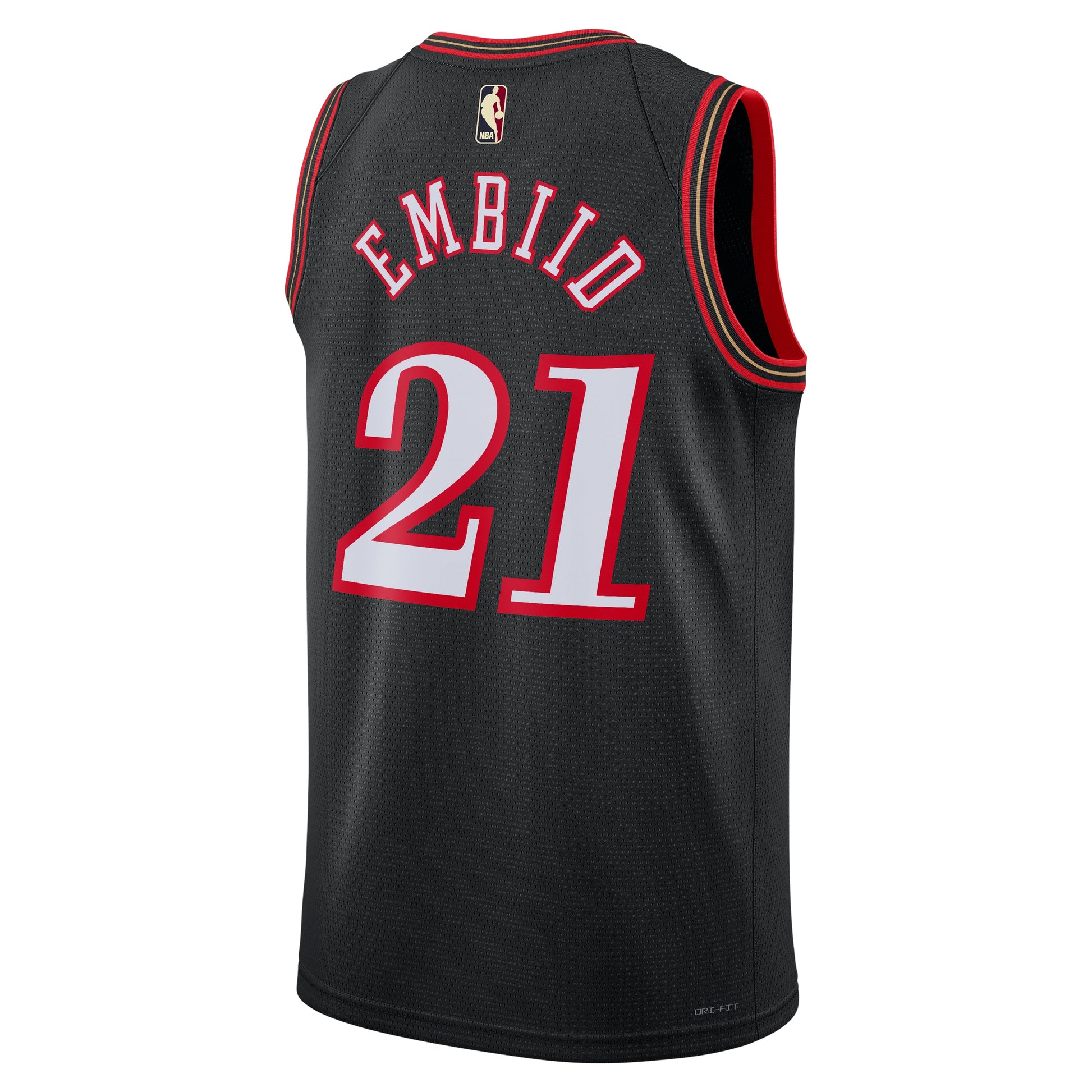 Nike Dri-FIT NBA Joel Embiid Philadelphia 76ers 2025/26 Hardwood Classics Swingman Jersey 'Black' HM4778-011