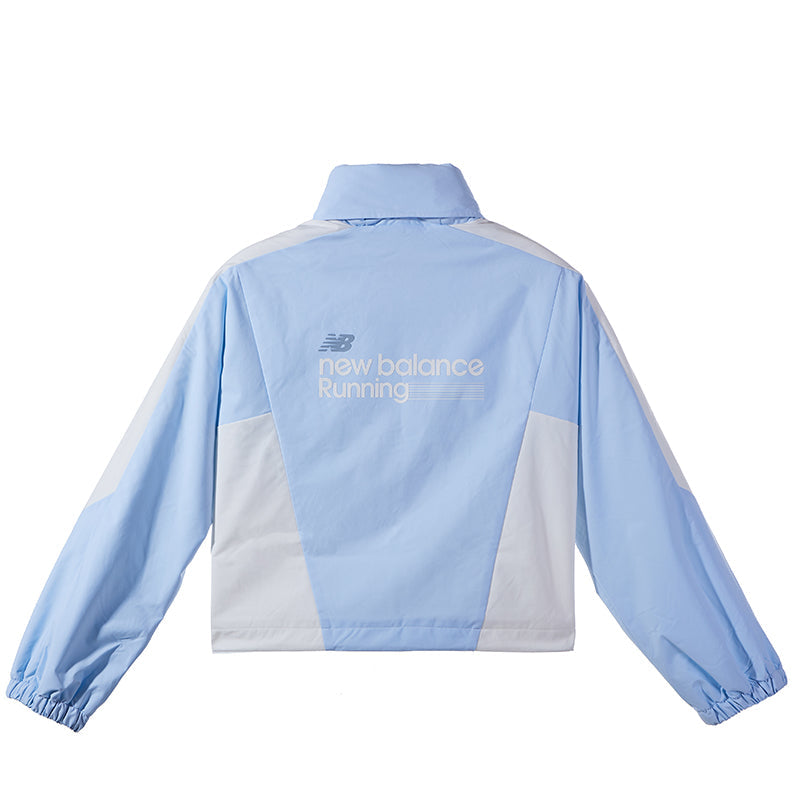 (WMNS) New Balance Running Club Nylon Jacket 'Blue' NAE12412-LBL