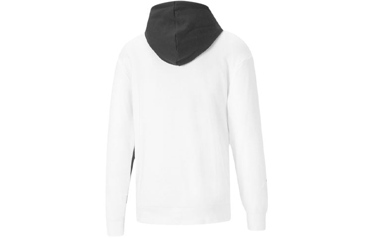 PUMA Rebel Color Match Knitted Sports Hooded Sweater White 588868-02