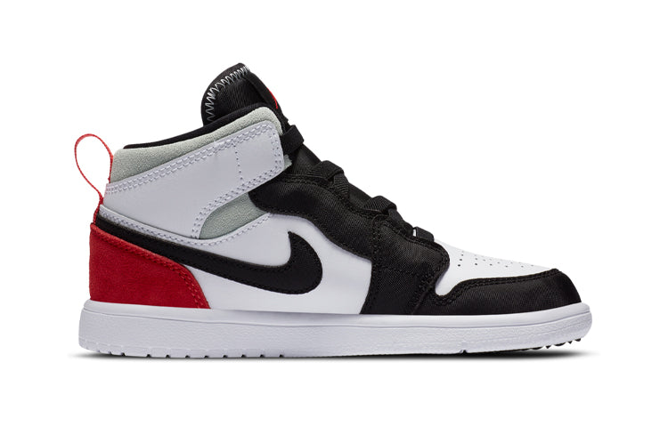 (PS) Air Jordan 1 Mid ALT 'Red Black Toe' AR6351-100