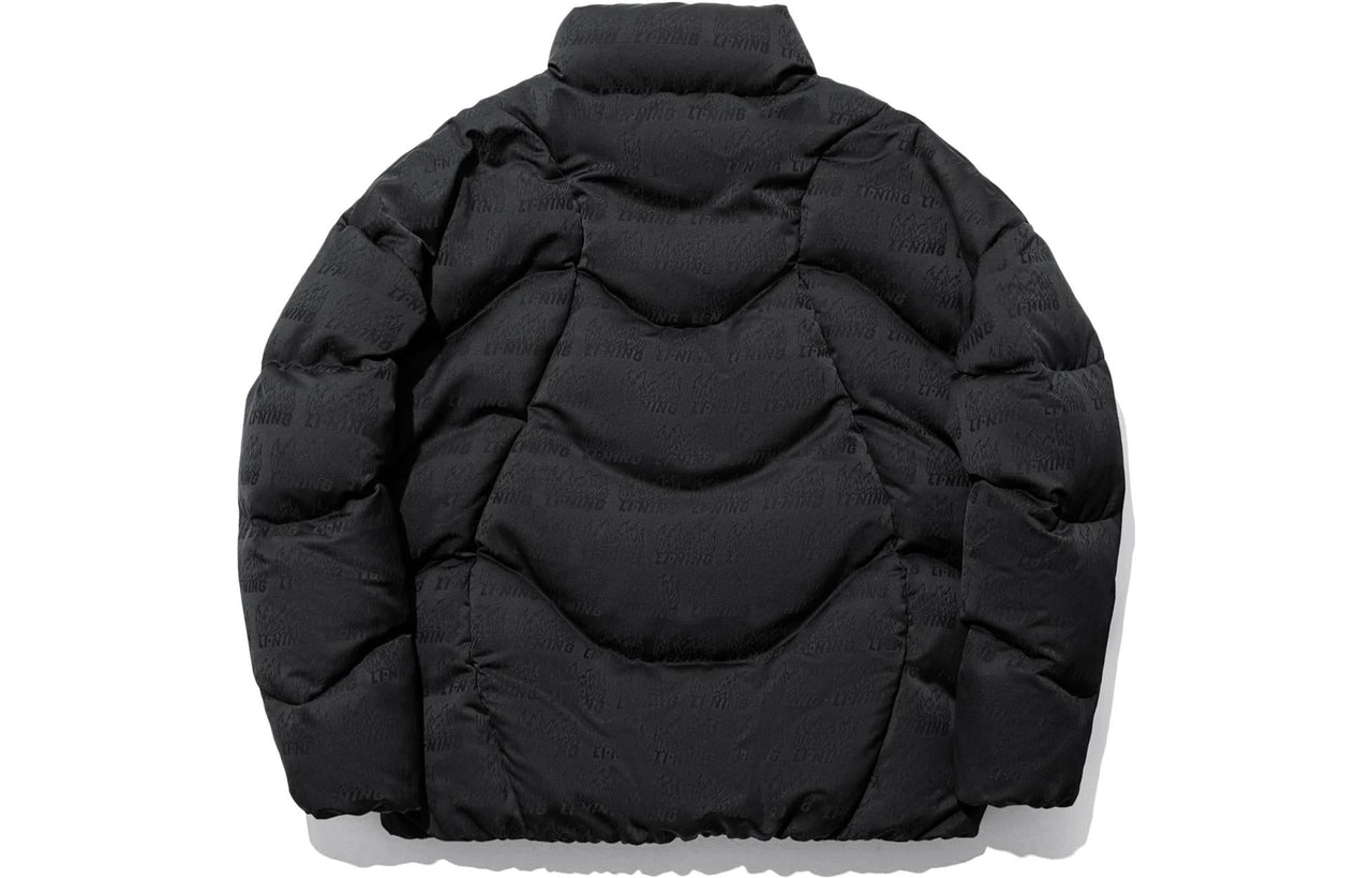 Li-Ning All-Over Print Down Jacket 'Black' AYMT045-2