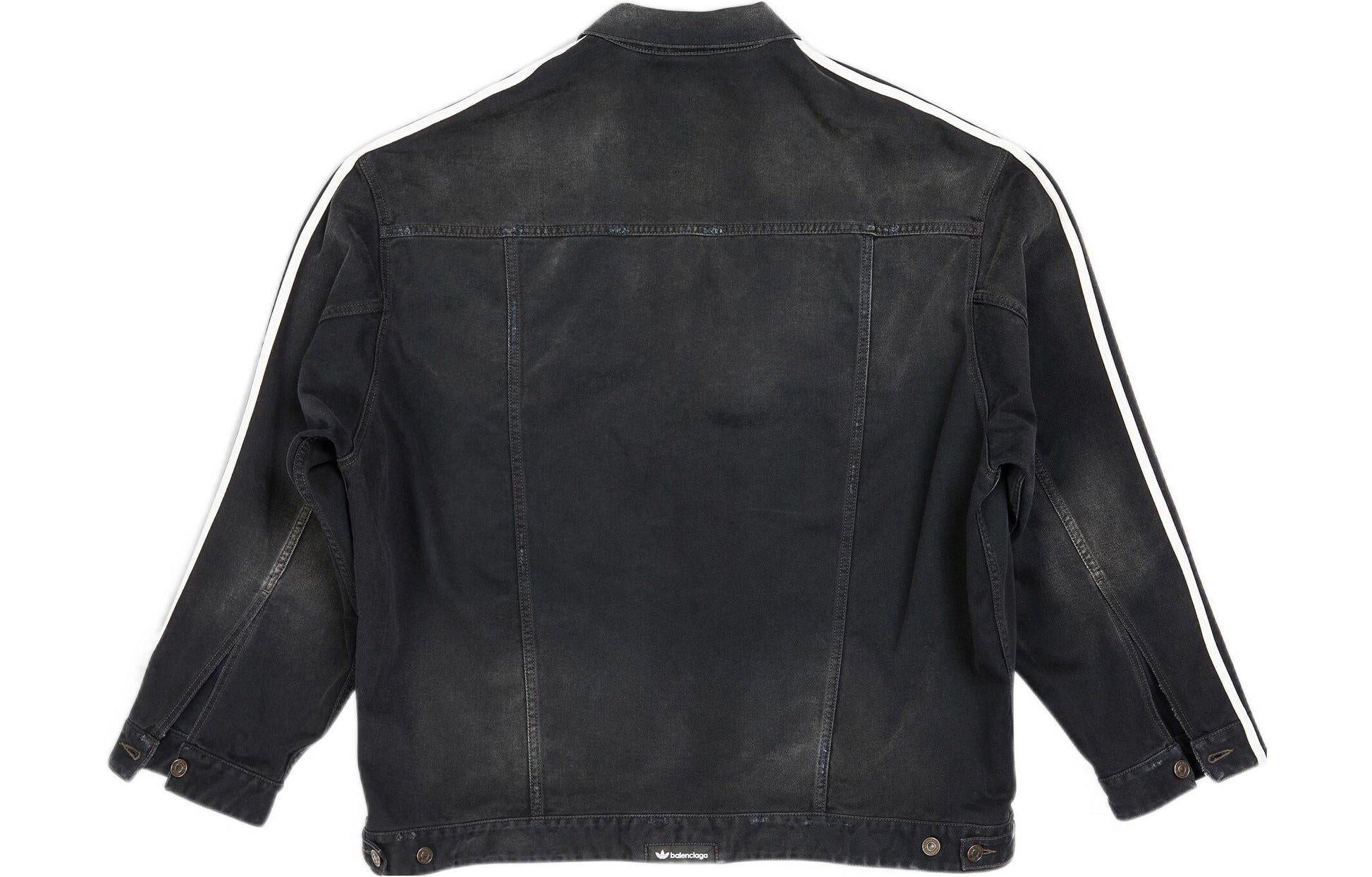 Balenciaga x adidas Oversized Denim Jacket 'Black' 724775TNW541129