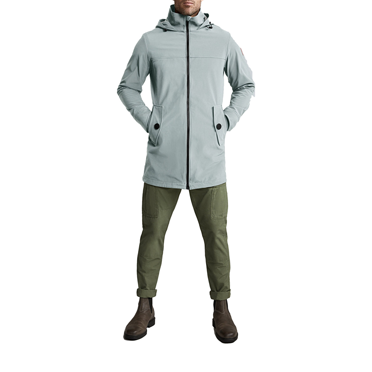 Canada Goose Kent Zip-Up Jacket For Men Grey 2412M-477