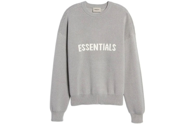 Fear of God Essentials SS21 x Nordstrom Knit Logo Sweatshirt 'Cement' FOG-SS21-667