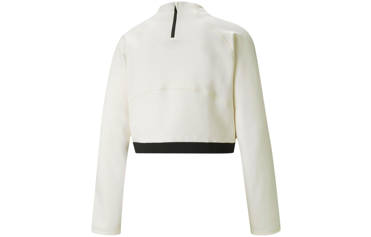 (WMNS) PUMA Train First Mile X Mock Neck Long Sleeve Pullover 'White' 520997-73