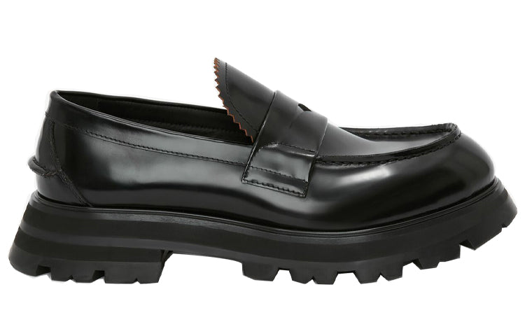 (WMNS) Alexander McQueen Wander Loafer 'Black' 664618WHZ801000