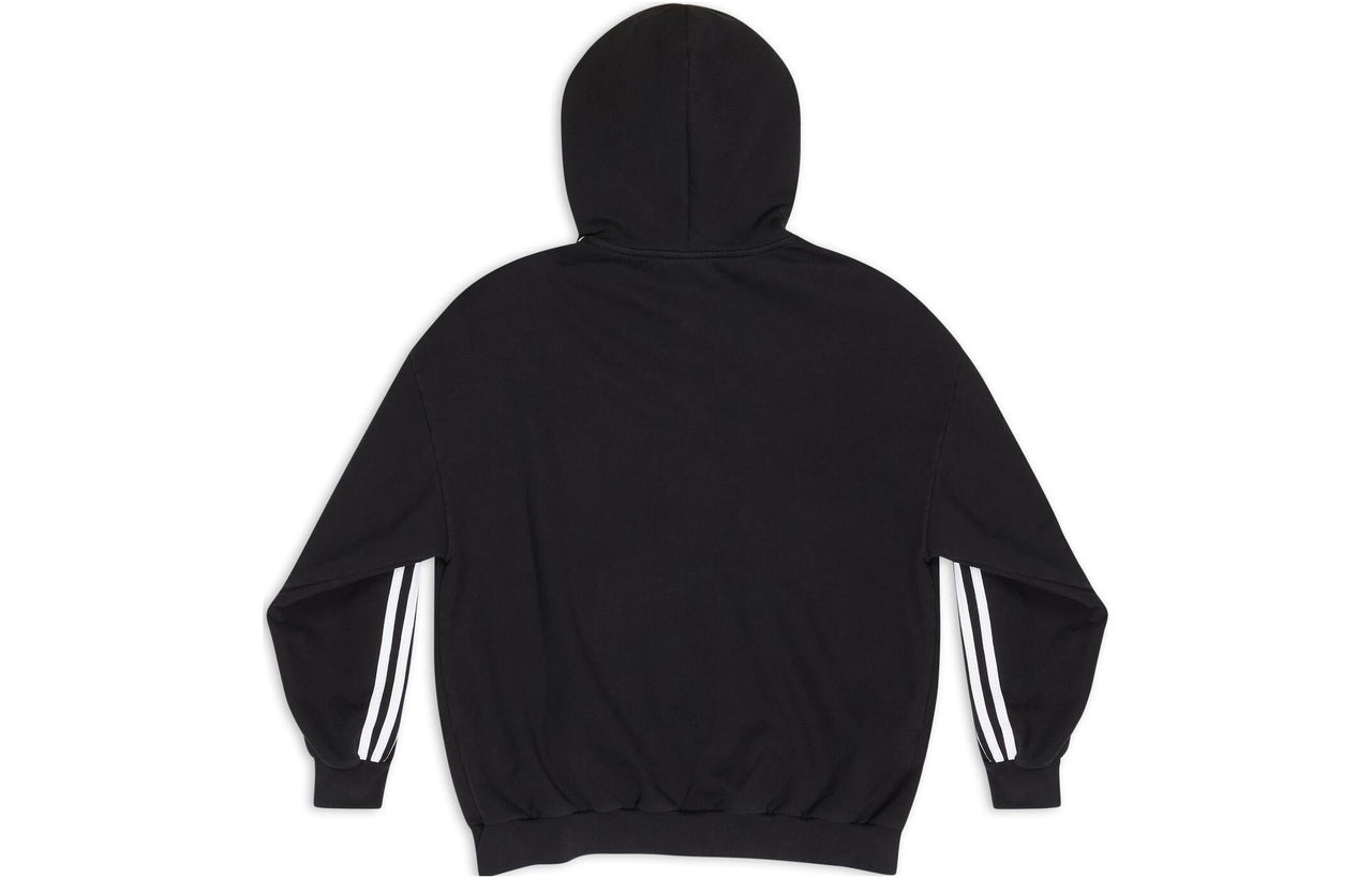 Balenciaga x adidas Zip-Up Hoodie 'Black White' 723754TNVN28482