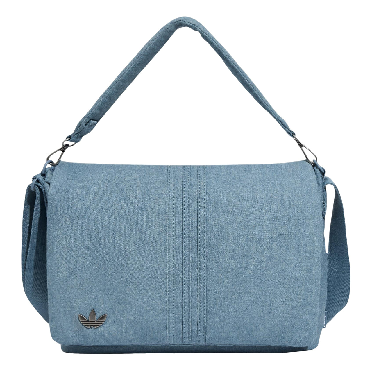 adidas Originals Embossed Trefoil Logo Shoulder Bag 'Sky Blue' LD6378