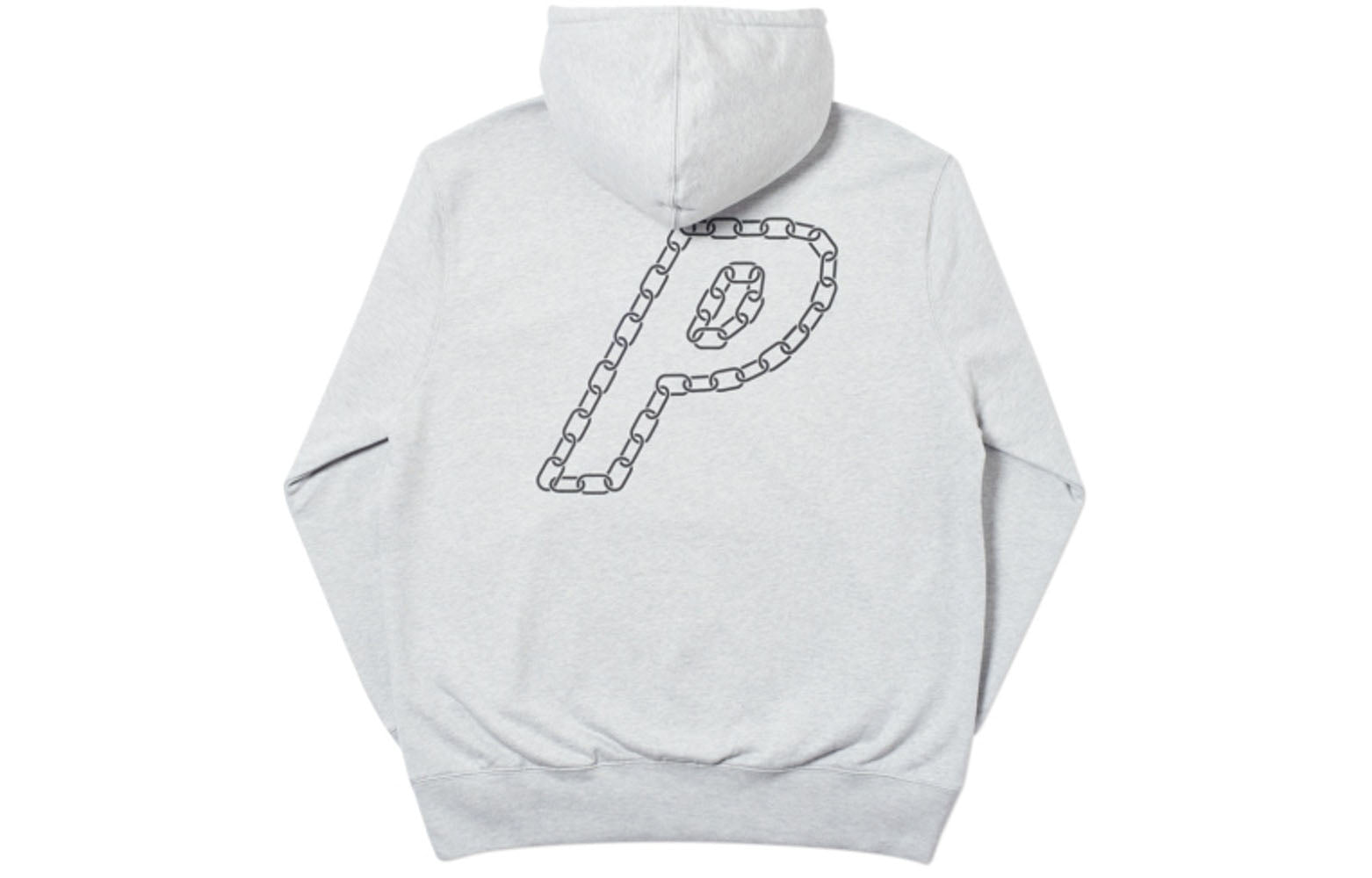 PALACE P-Link Hood Grey Marl Long Sleeves Unisex Gray P18FW101