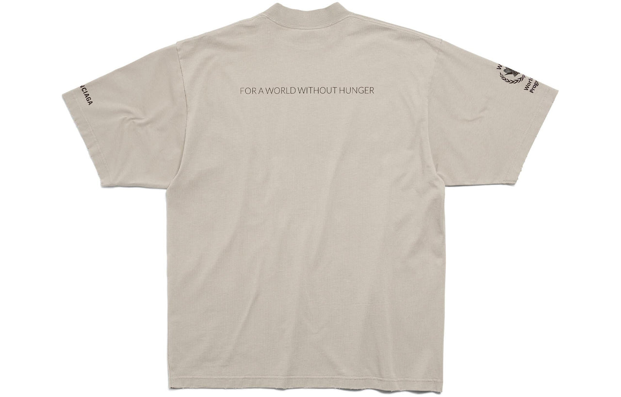 Balenciaga Wfp T-shirt 'Grey Black' 764235TQVB69763