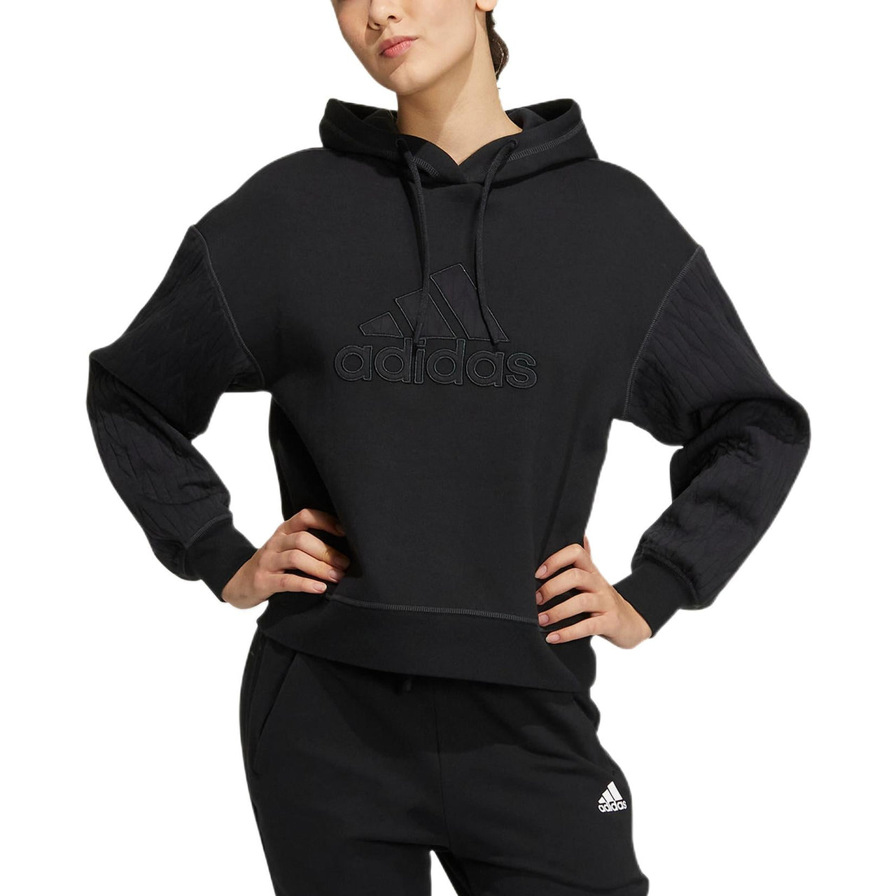 (WMNS) adidas MET Hood NOV T1 'Black' HM7106
