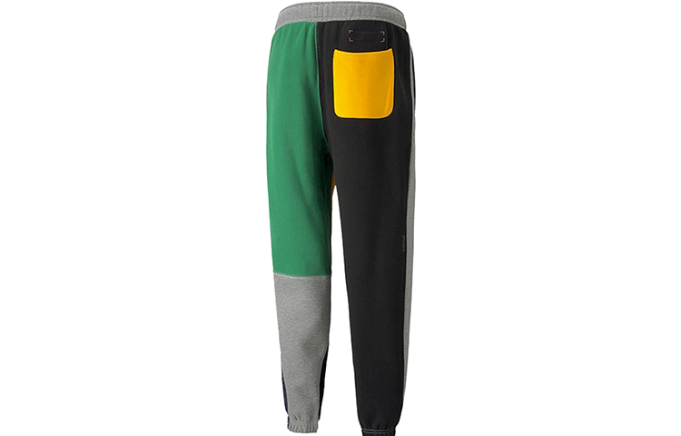 PUMA Signature Pants 'Grey Yellow Black Green' 532087-01
