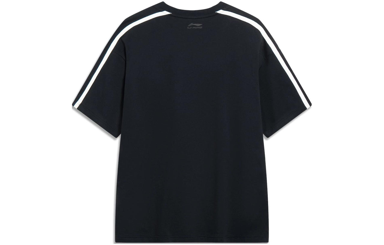 Li-Ning Sports Fashion Graphic T-shirt 'Black White' AHST565-2