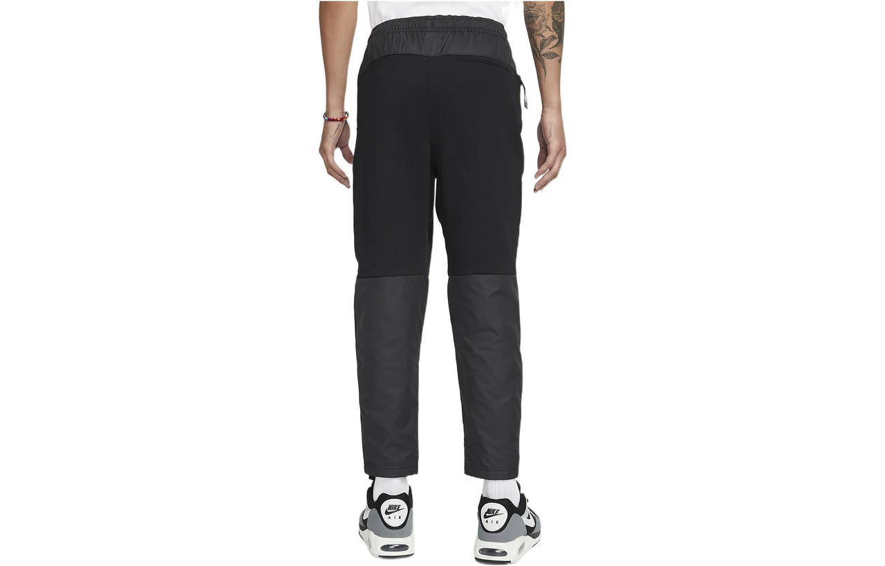 Nike Solid Color  Waist Lacing Straight Casual Pants/Trousers Men's Black DD7013-010