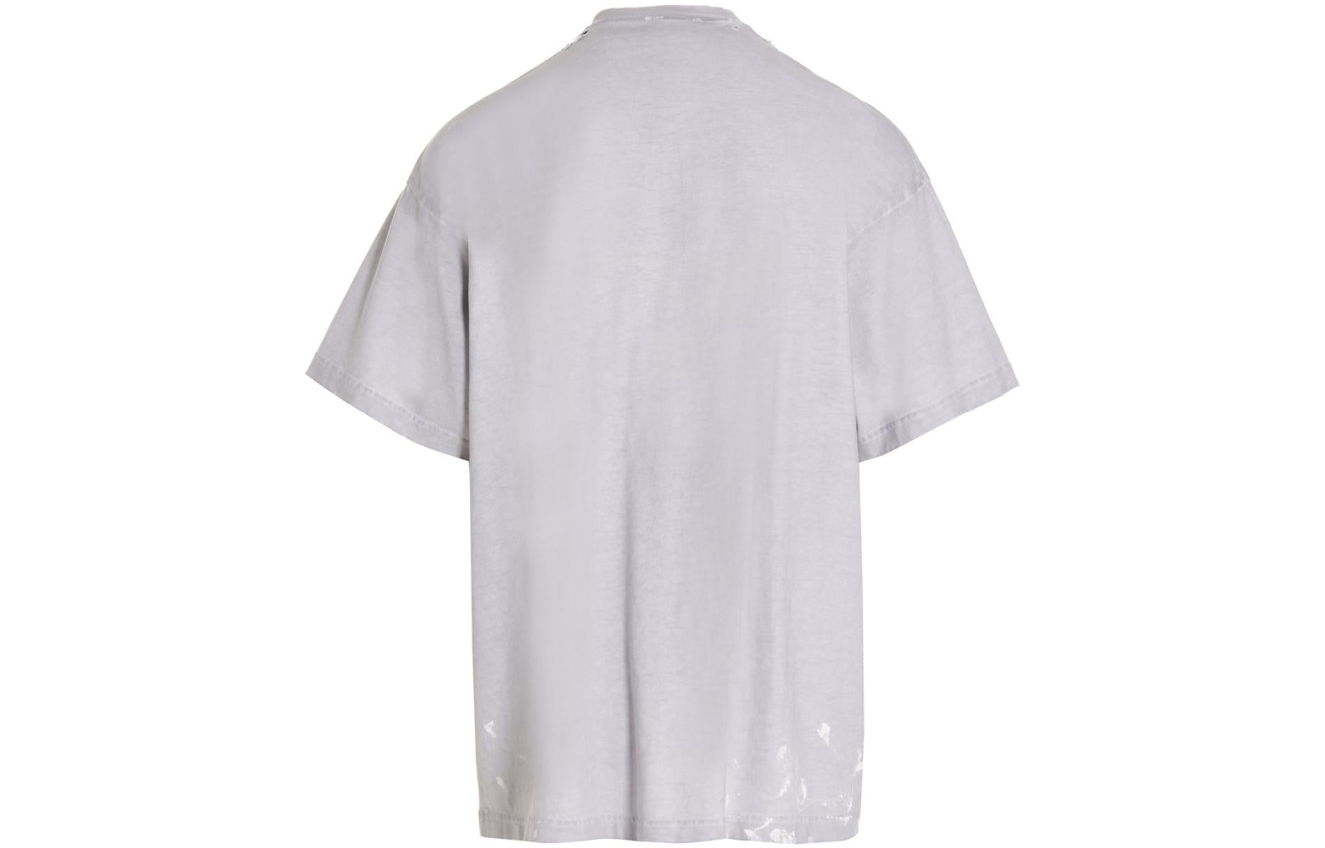 Balenciaga Metallica Short Sleeve T-Shirt Oversized Fit 'White Orange' 694576TMV880901