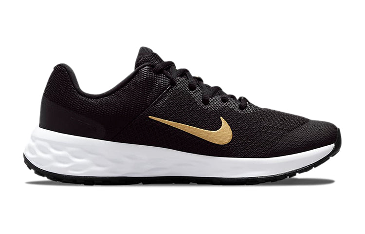 (GS) Nike Revolution 6 'Black Metallic Gold' DD1096-002