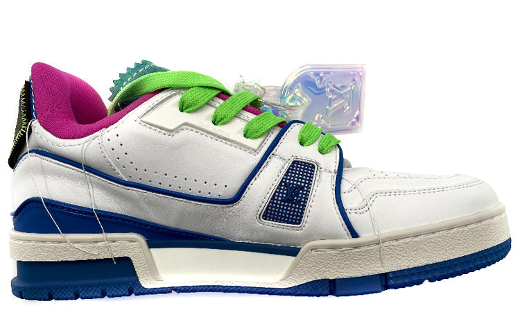 LOUIS VUITTON Trainer Upcycling Sneakers 'White Blue' 1A9D75