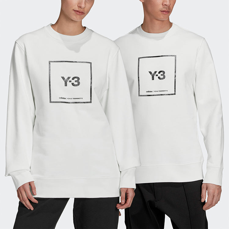 Y-3 Unisex SS21 Logo Printing Sweatshirt White GV6058