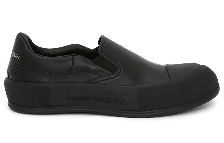 Alexander McQueen Deck Skate Plimsoll 'Black' 654595WHZT81000