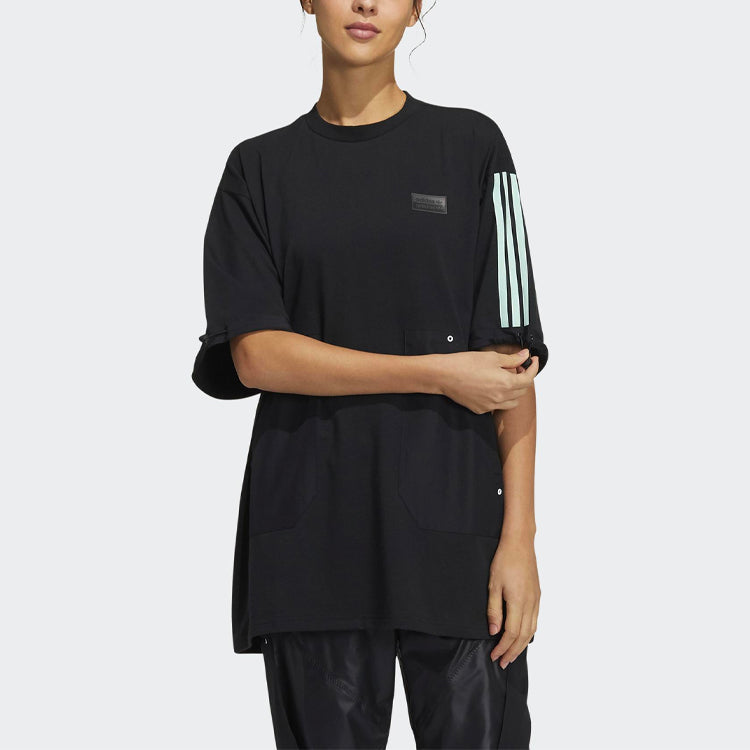(WMNS) adidas originals Ryv Short Sleeve Top 'Black' H39025