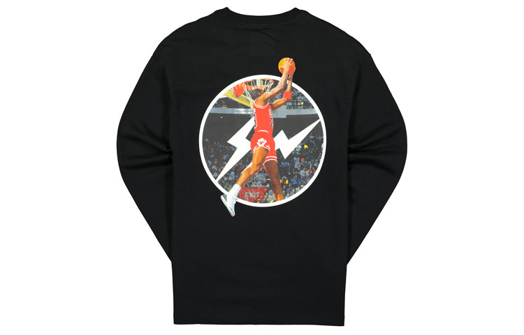 Air Jordan x Fragment Long-Sleeve T-Shirt 'Black/Reflective Silver' DA2981-010