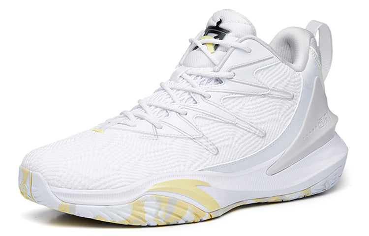 ANTA Speed 5 Casual Basketball Shoes 'White Yellow' 112221625S-2