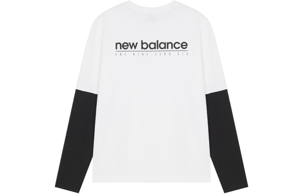 New Balance Classic Long Sleeve Tee Asia Sizing 'White Black' 5DC16063-WT
