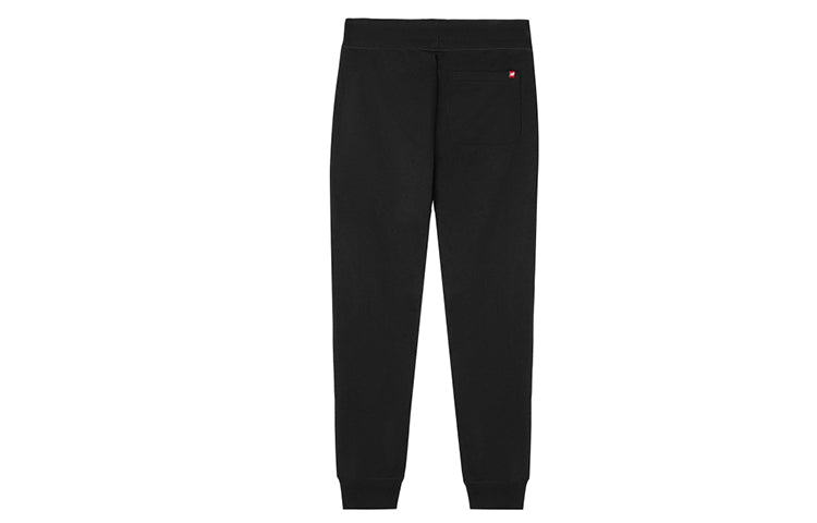 New Balance Essentials Stacked Logo Sweatpants 'Black White' AMP03558-BK